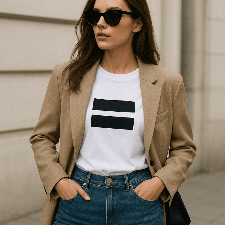 Jak nosić t-shirty z nadrukiem firmowym modnie