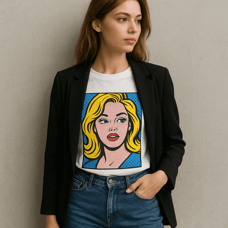Jak nosić koszulki z grafiką w stylu pop-art